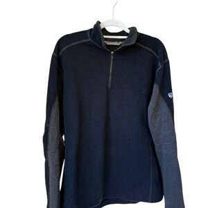 Kuhl Men's Half-Zip Pullover in Navy and Charcoal